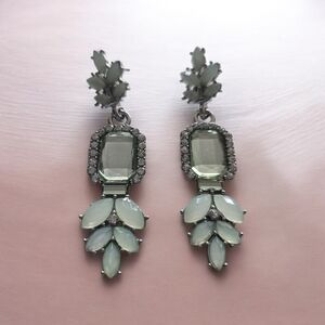 Chic Mint Green Statement Earrings